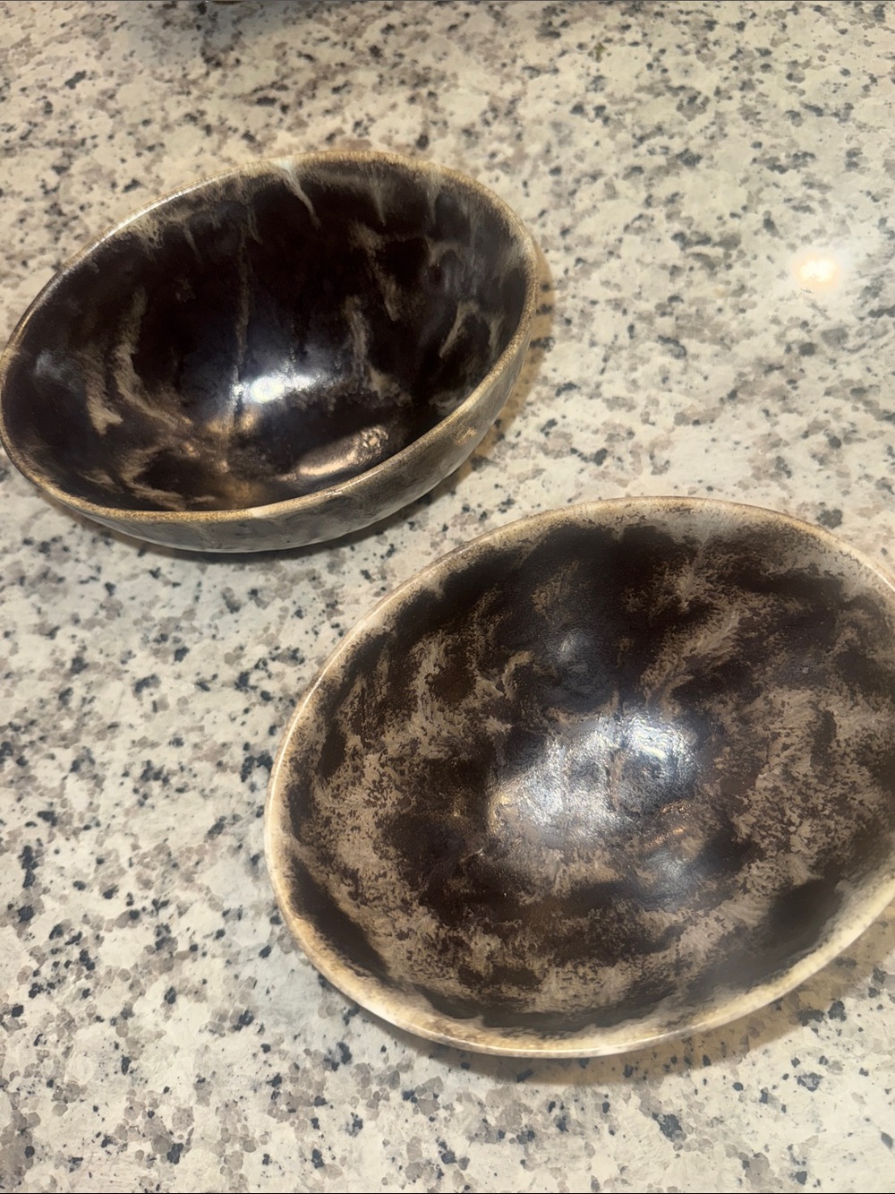 Anthropologie Small MALTA PORTUGUESE FINE STONEWARE SERVE BOWL - set of 2 - Picture 3 of 5